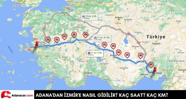 Adana’dan İzmir’e Nasıl Gidilir?